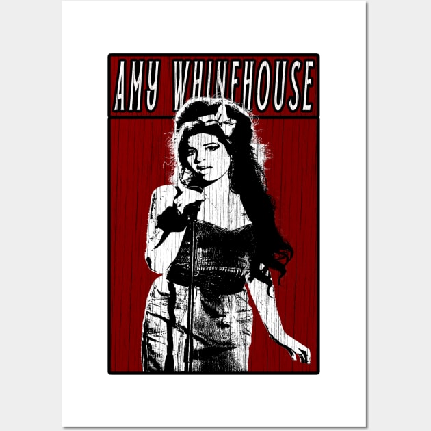 Vintage Retro Amy Whinehouse Wall Art by Projectup